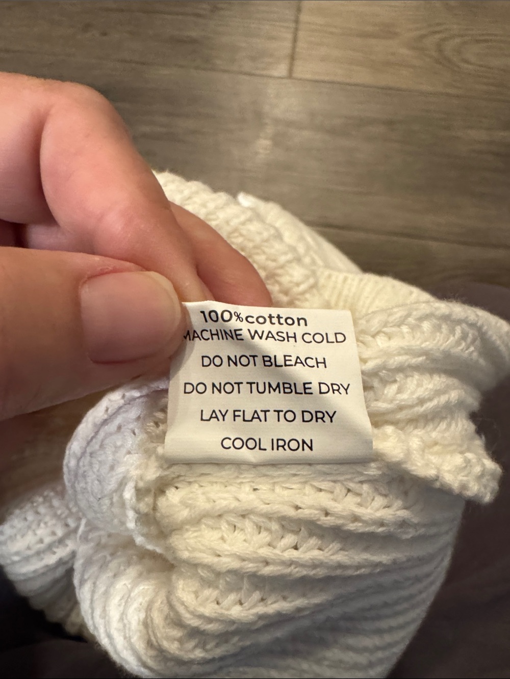 ๐ LPK Chunky Knit Baby Sweater. Winter White. 0-6 months. NWT!๐๐ - Picture 4 of 4